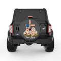 TEAM JESUS BLACK CARBON FIBER TIRE COVER