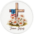 TEAM JESUS PEARL  WHITE CARBON FIBER TIRE COVER