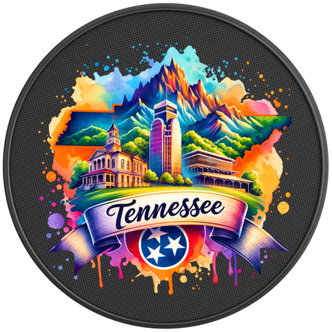 TENNESSEE BLACK CARBON FIBER TIRE COVER