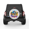 TENNESSEE SILVER CARBON FIBER TIRE COVER