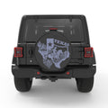 TEXAS COMPILATION PEARL  WHITE CARBON FIBER TIRE COVER