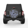 TEXAS COMPILATION BLACK CARBON FIBER TIRE COVER