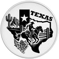 TEXAS COMPILATION WHITE TIRE COVER