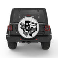 TEXAS COMPILATION SILVER CARBON FIBER TIRE COVER