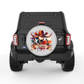 TEXAS SILVER CARBON FIBER TIRE COVER