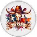 TEXAS WHITE TIRE COVER