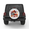 TEXAS SILVER CARBON FIBER TIRE COVER