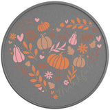 THANKFUL SILVER CARBON FIBER TIRE COVER