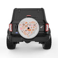 THANKFUL SILVER CARBON FIBER TIRE COVER