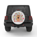 THANKFUL TURKEY SILVER CARBON FIBER TIRE COVER