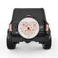 THANKFUL PEARL  WHITE CARBON FIBER TIRE COVER
