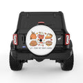 THANKSGIVING FOOD WHITE TIRE COVER