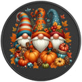 THANKSGIVING GNOMES BLACK CARBON FIBER TIRE COVER