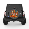 THANKSGIVING GNOMES BLACK CARBON FIBER TIRE COVER