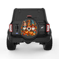 THANKSGIVING GNOMES BLACK TIRE COVER