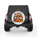 THANKSGIVING GNOMES PEARL  WHITE CARBON FIBER TIRE COVER