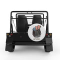 THEIR LIVES YOUR FREEDOM WHITE TIRE COVER FOR MOKE