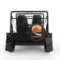 THEODORE ROOSEVELT BLACK CARBON FIBER TIRE COVER FOR MOKE