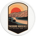 THEODORE ROOSEVELT PEARL  WHITE CARBON FIBER TIRE COVER