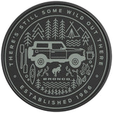 THERE IS STILL SOME WILD OUT THERE CACTUS GRAY BLACK CARBON FIBER TIRE COVER