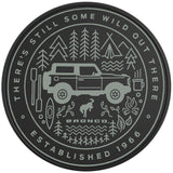THERE IS STILL SOME WILD OUT THERE CACTUS GRAY BLACK TIRE COVER