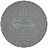 THERE IS STILL SOME WILD OUT THERE CACTUS GRAY SILVER CARBON FIBER TIRE COVER