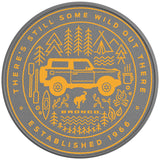 THERE IS STILL SOME WILD OUT THERE CYBER ORANGE SILVER CARBON FIBER TIRE COVER