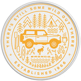 THERE IS STILL SOME WILD OUT THERE CYBER ORANGE WHITE TIRE COVER