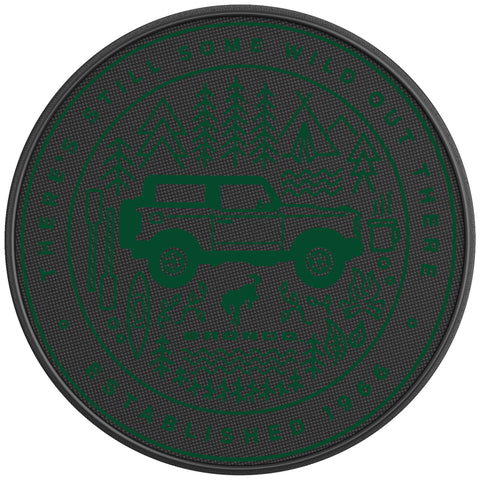 THERE IS STILL SOME WILD OUT THERE ERUPTION GREEN BLACK CARBON FIBER TIRE COVER