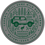 THERE IS STILL SOME WILD OUT THERE ERUPTION GREEN SILVER CARBON FIBER TIRE COVER