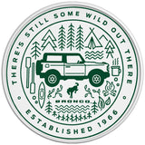 THERE IS STILL SOME WILD OUT THERE ERUPTION GREEN WHITE TIRE COVER