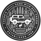 THERE IS STILL SOME WILD OUT THERE OXFORD WHITE BLACK TIRE COVER