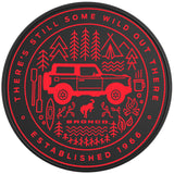 THERE IS STILL SOME WILD OUT THERE RACE RED BLACK TIRE COVER