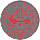 THERE IS STILL SOME WILD OUT THERE RACE RED SILVER CARBON FIBER TIRE COVER