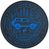 THERE IS STILL SOME WILD OUT THERE VELOCITY BLUE BLACK TIRE COVER