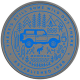 THERE IS STILL SOME WILD OUT THERE VELOCITY BLUE SILVER CARBON FIBER TIRE COVER