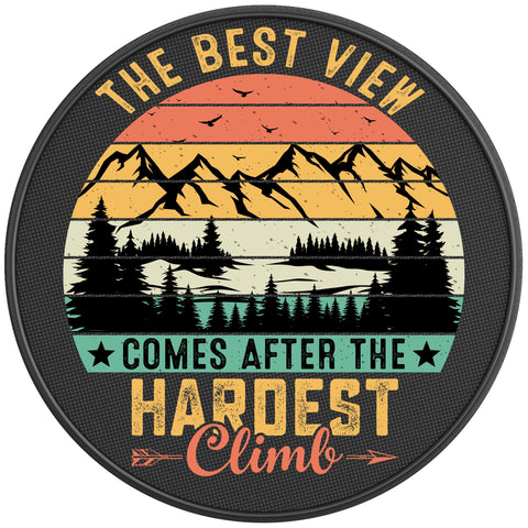 THE BEST VIEW BLACK CARBON FIBER TIRE COVER