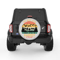 THE BEST VIEW SILVER CARBON FIBER TIRE COVER