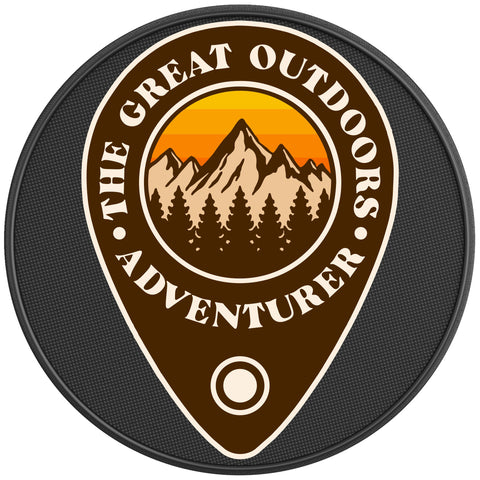 THE GREAT OUTDOORS ADVENTURER PEARL  WHITE CARBON FIBER TIRE COVER