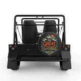 THE GREAT OUTDOORS BLACK CARBON FIBER TIRE COVER FOR MOKE