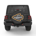 THE GREAT OUTDOORS USA PEARL  WHITE CARBON FIBER TIRE COVER