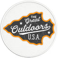 THE GREAT OUTDOORS USA BLACK TIRE COVER
