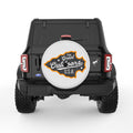THE GREAT OUTDOORS USA PEARL  WHITE CARBON FIBER TIRE COVER