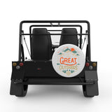 THE GREAT OUTDOORS WHITE CARBON FIBER TIRE COVER FOR MOKE