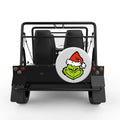 THE GRINCH WHITE CARBON FIBER TIRE COVER FOR MOKE