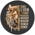 THE LION OF JUDAH PEARL  WHITE CARBON FIBER TIRE COVER