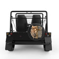 THE LION OF JUDAH BLACK CARBON FIBER TIRE COVER FOR MOKE