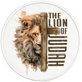 THE LION OF JUDAH PEARL  WHITE CARBON FIBER TIRE COVER