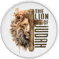 THE LION OF JUDAH WHITE TIRE COVER