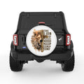 THE LION OF JUDAH WHITE TIRE COVER